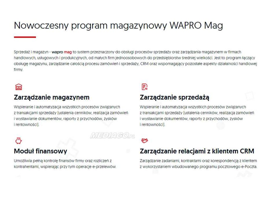 Oprogramowanie WAPRO ERP WF Mag Fakir Kaper Fakturka