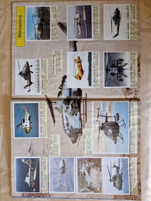 Caderneta panini aviões de 1995, 89% completa
