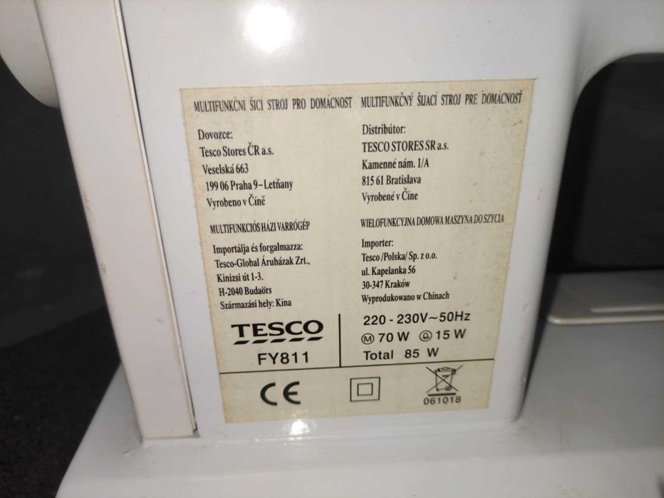 Maszyna do szycia Tesco wielofunkcyjna domowa