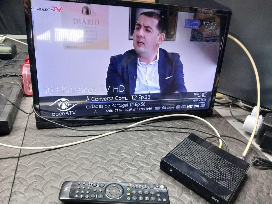 Receptor Box TV Satélite DVB-S2 - Vu+ Zero Enigma2 - como novo!