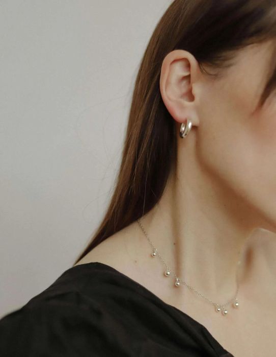 Кольє чокер зі срібла solar silver