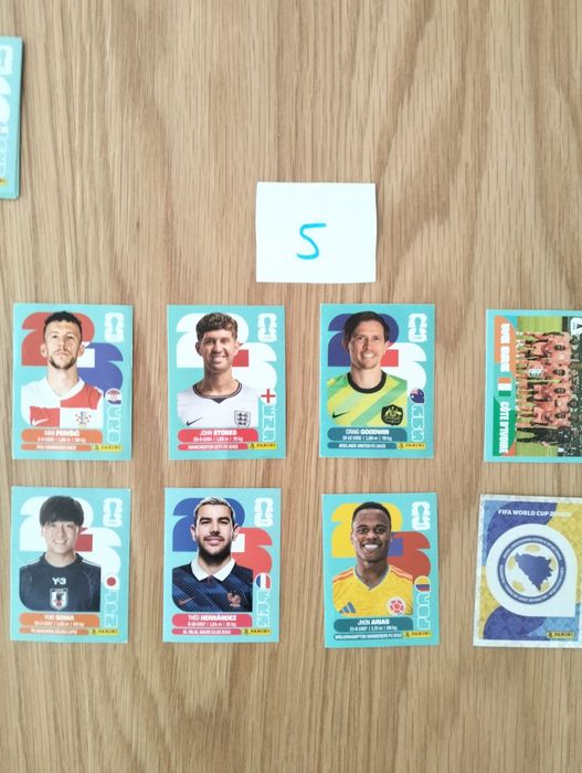 Cromos do mundial pacote de 8