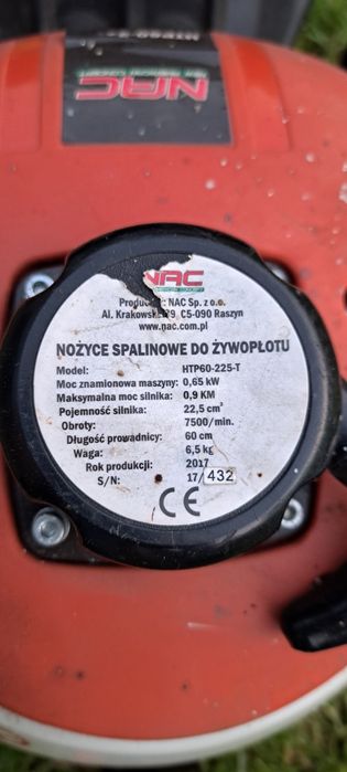 Nożyce do żywopłotu NAC