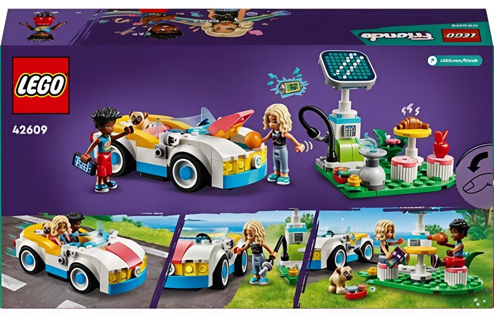 LEGO Friends 42609 - Carro Elétrico e Carregador