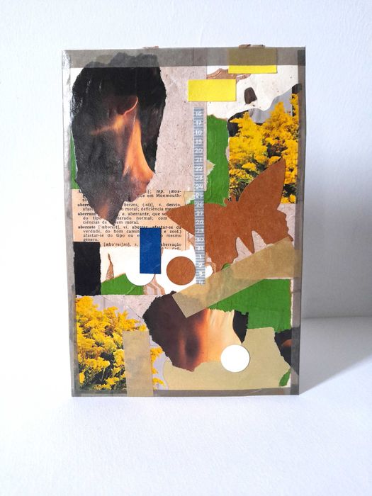 Arte de Colagem em Formato de Envelope, Assemblagem para Decoração Sustentável