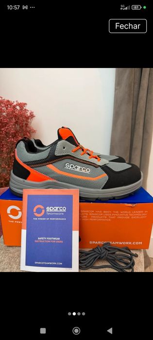 Sapatos de Segurança Sparco Novos Indy R 43