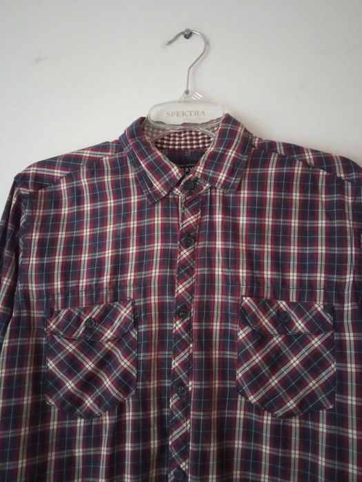 Koszula w kratę z długim rękawem jesienna drwal casual Reserved S M