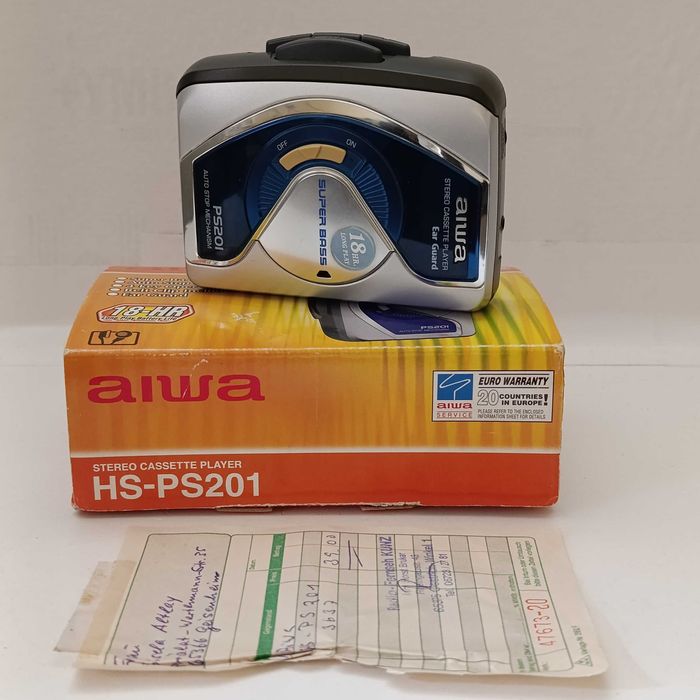 Aiwa HS-PS201 – walkman z końca lat 90 rachunek zakupu