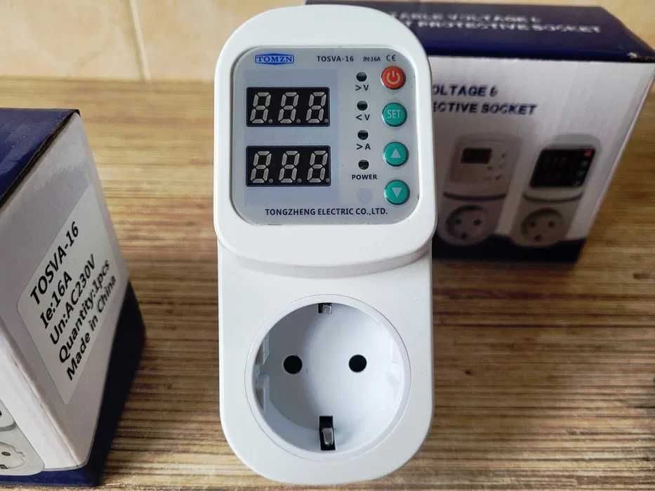 Реле напруги дисплеєм і амперметр Надійний захист від перепадів напруг