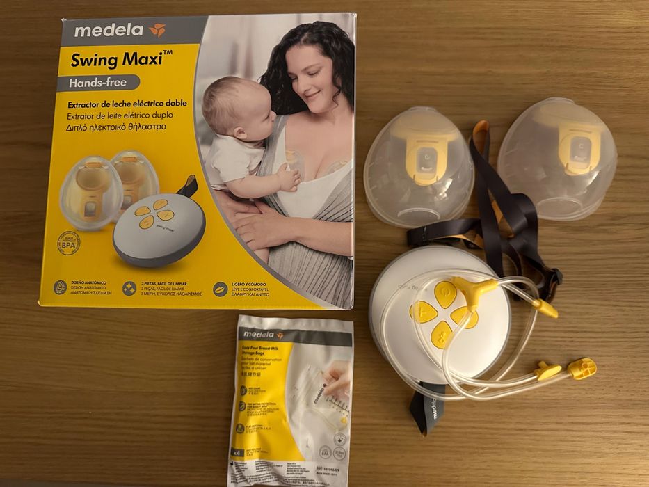 Bomba de Leite Medela - Duplo Swing Maxi Hands Free