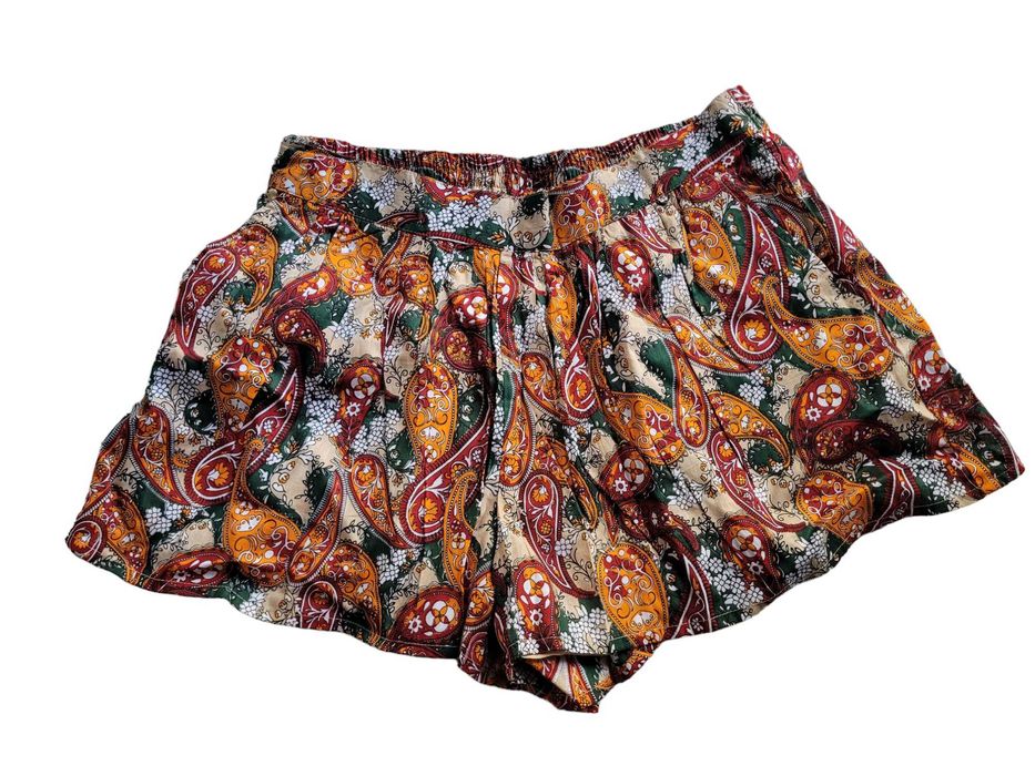 Nowe bawełniane krótkie spodenki 38,M BonPrix Rainbow szorty wzór