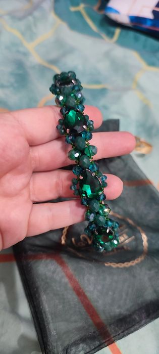 Opaska Claire Black Emerald Lavashka