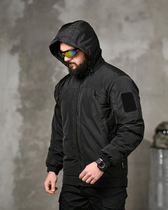 Зимова куртка тактична чорна 7,62 чоловіча, тактическая курточка черна