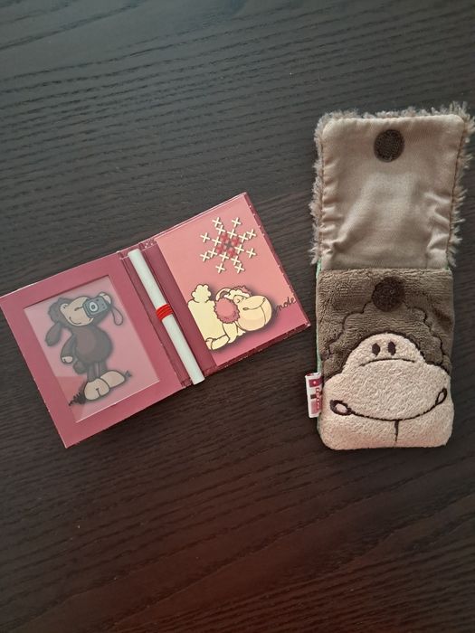 Lote de bolsa e bloco notas Nici