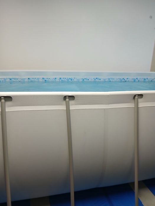 Piscina com filtro de areia