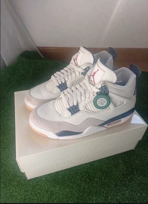 Tenis Nike Air Jordan 4 Retro SD Blue Navy