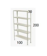 "Nova" Interlocking Metal Shelf64741076162689122