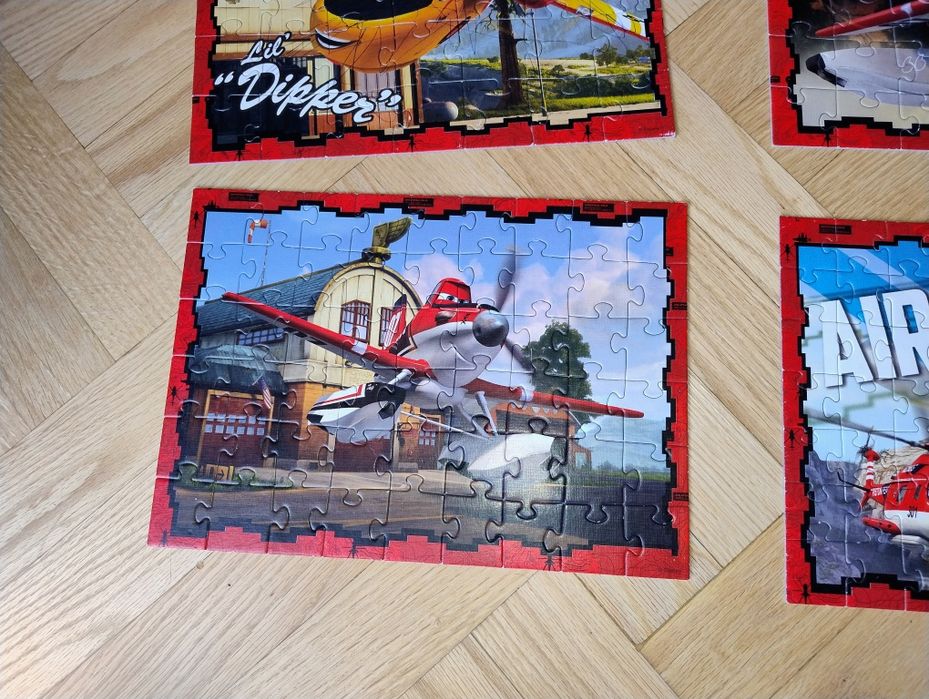 Puzzle samoloty 4 w 1