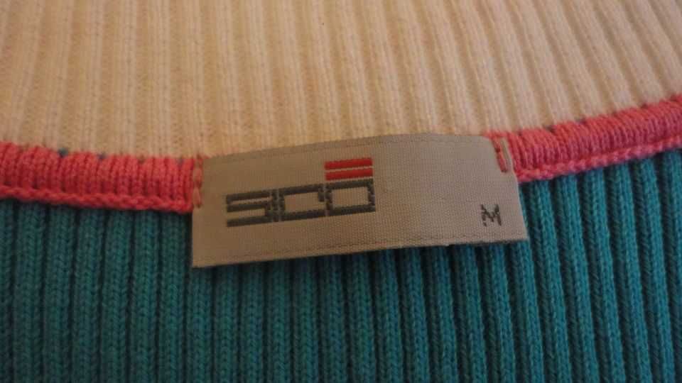 Blusa canelada de senhora azul clara Sico