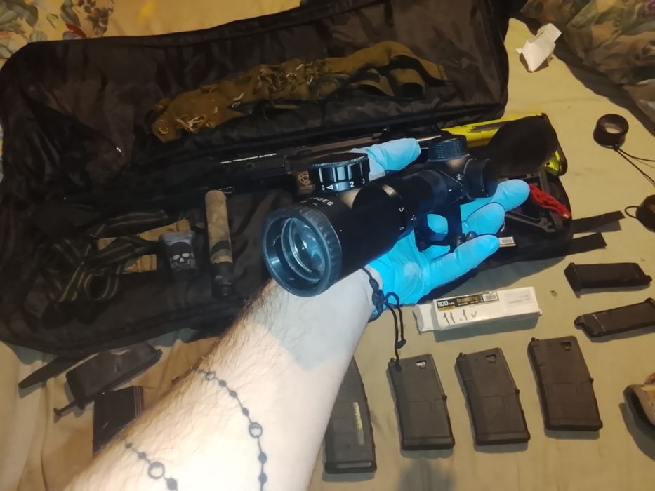 Mira telescópica 9x Caça ou Airsoft
