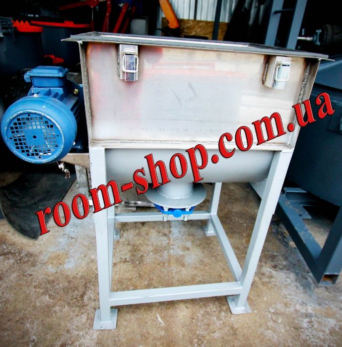 Шнековый смеситель, змішувач, с нержавейки, на 80 л., пищевой, шнек