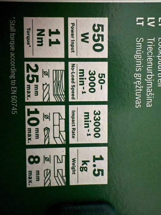 Wiertarka udarowa BOSCH EasyImpact 550