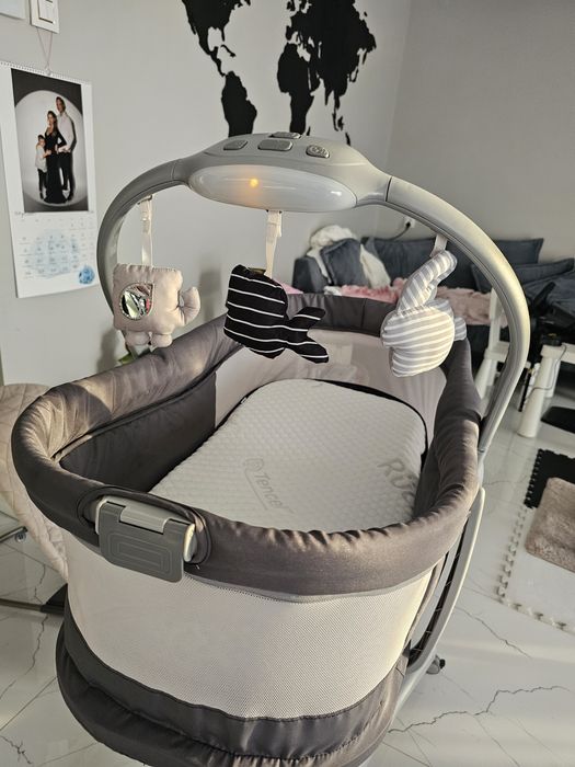 Chicco 4w1 Baby Hug Stone materac Ruckel Tencel igła