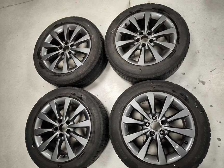 Oryginalne felgi 17 5*112 audi a6 + opony zimowe. Cena za Komplet
