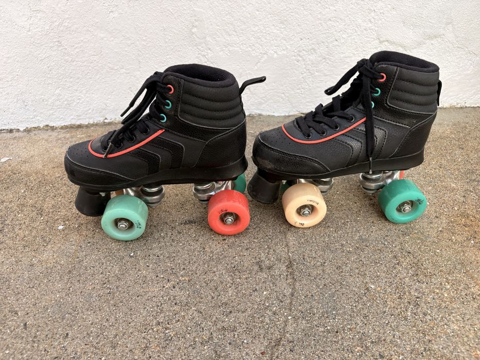 Conjunto patins + proteções
