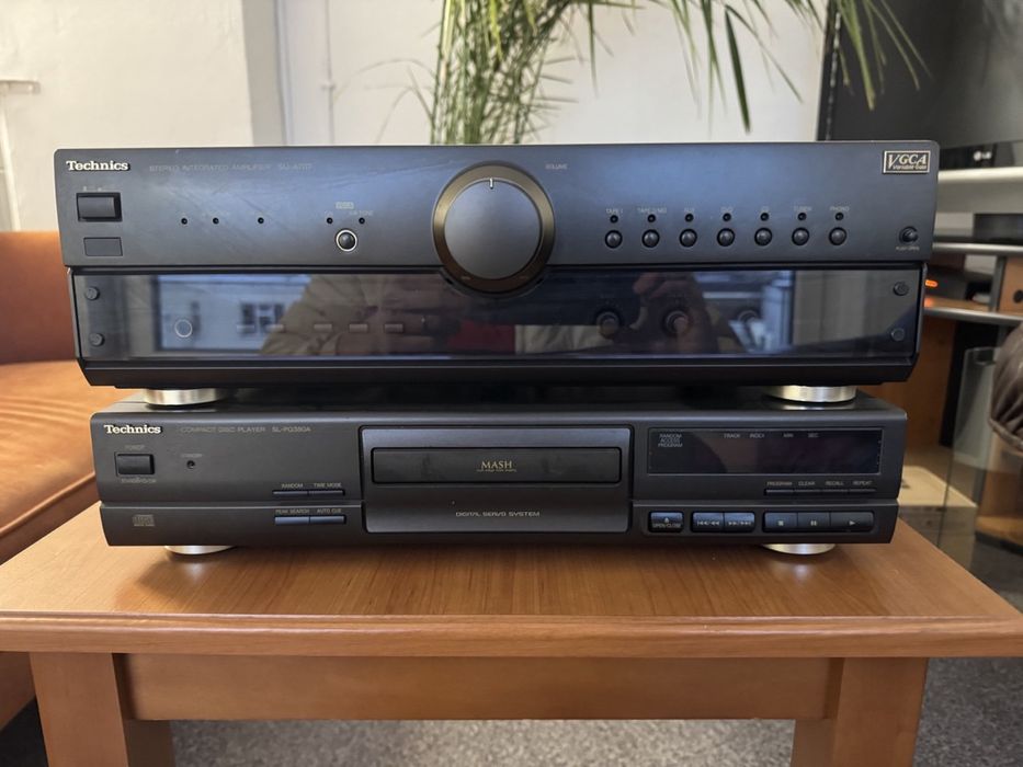 Odtwarzacz CD TechnicsSL-PH580A i Wzmacniasz Sterio SU-A808