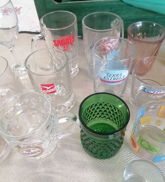 Copos sortidos, lote verde, tudo por 5€