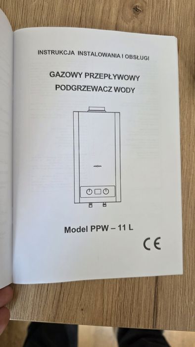 Gazowy podgrzewacz wody ppw 11l