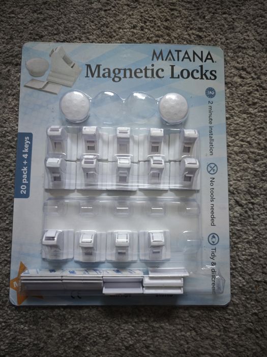 Proteções / fechadura magnéticas para gavetas e portas