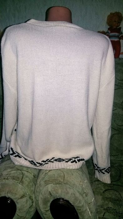 Свитер теплый Новогодний размер 48