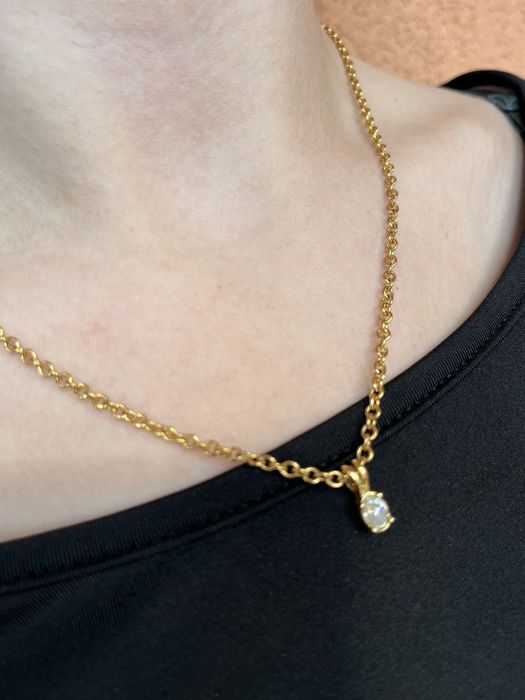 Napier ланцюжок вінтажний золотистий підвіска цепочка кулон біжутерія