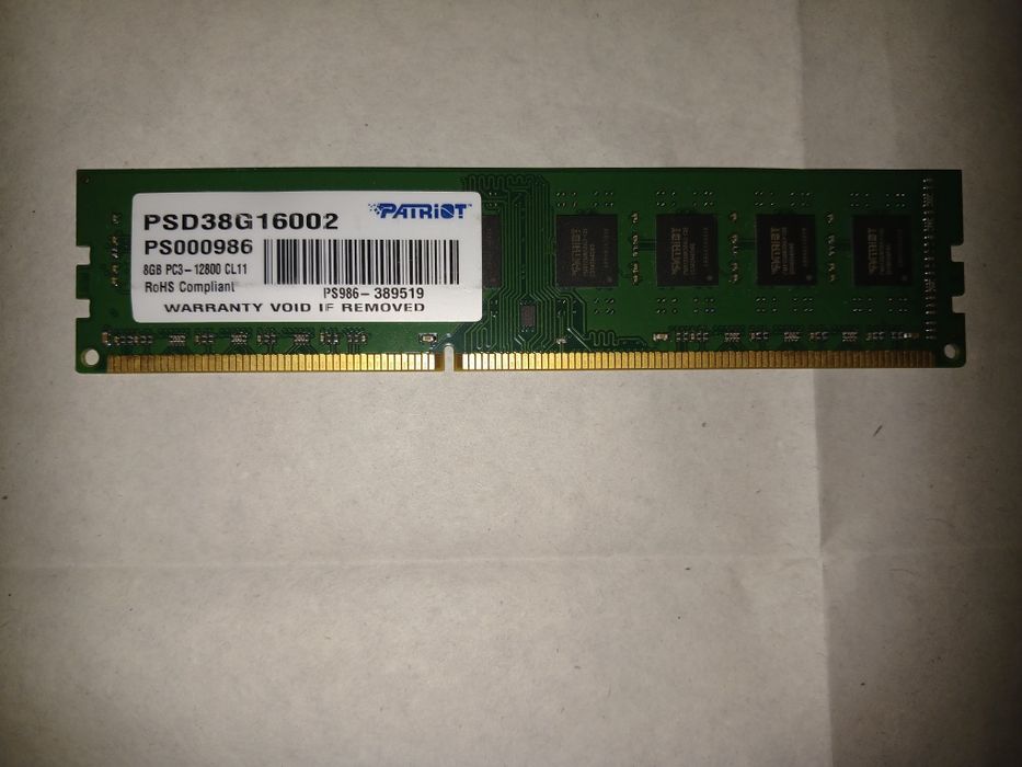 ОЗУ 8гб DDR3 tm Patriot