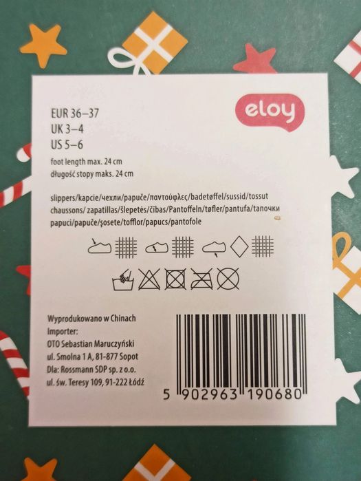 kapcie domowe papucie damskie na prezent r. 36-37