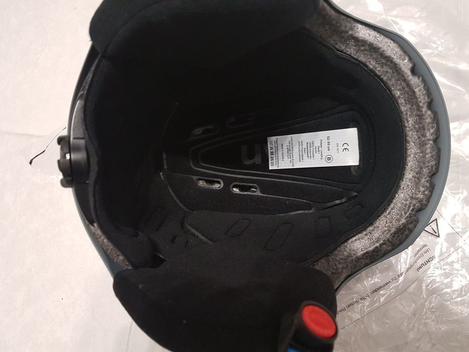 NOWY Kask Narciarski Snowboard Uvex P1us 2.0 Grey Blue Mat rozm.52-55