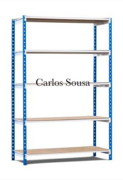 Estante Pastas Arquivo 2000Ax100Cx30P 5 Níveis com platex