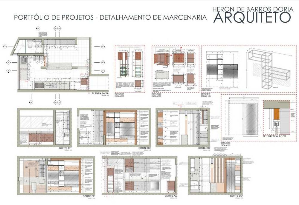 Serviços de desenhador técnico de CAD, perspectivas 3D em SketchUp e Vray