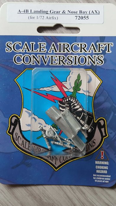 Metalowe podwozie Scale Aircraft Conversions 72055 A-4B Skyhawk Landing Gear & Nose Bay (AX) (1/72)