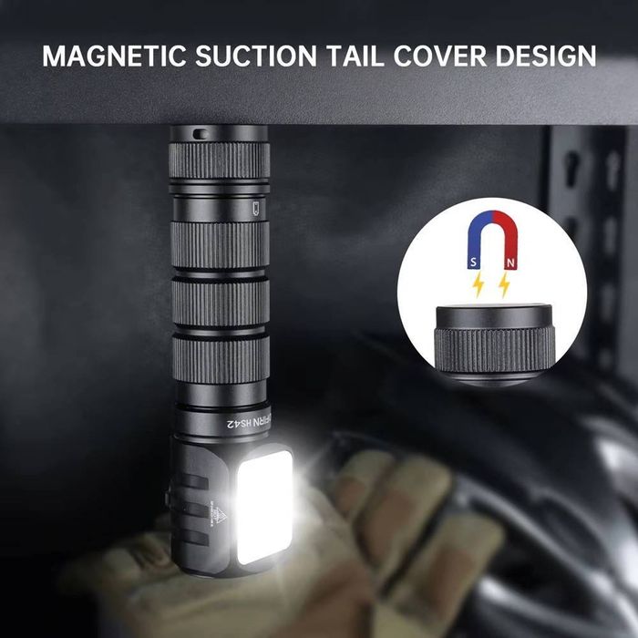 Ліхтар sofirn hs42 налобний кутовий 2100 люмен usb-c black