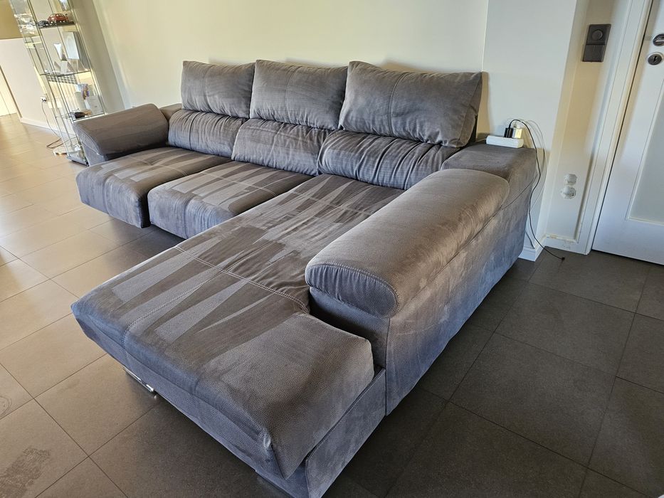 Sofá 3 lugares com chaise longue