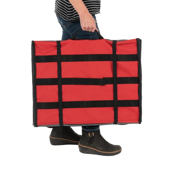 Torba Podróżna First Class Basic M 61x46x53,5cm Czerwono-Szara Transporter - NOWA
