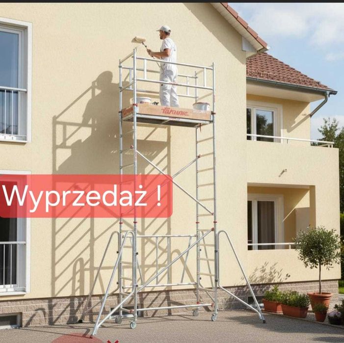 Raty,Leasing Rusztowanie Aluminiowe Jezdne 0,75m x 2,45m Wys rob 9 m