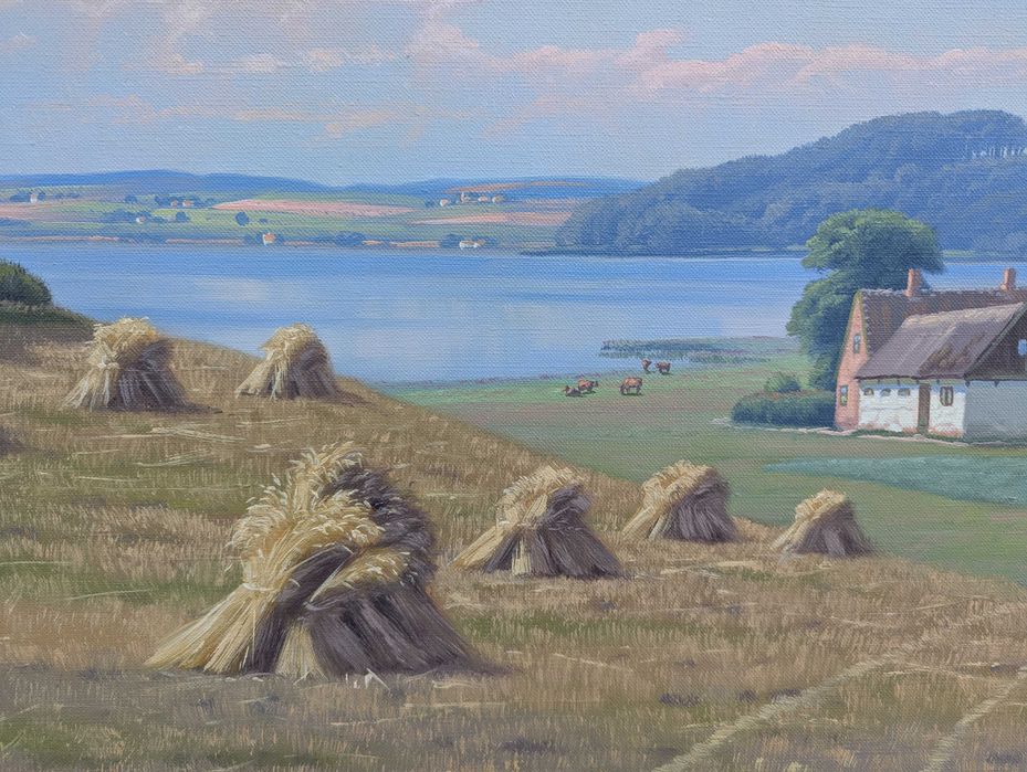 Kai Drews (1884-) Aukcyjne Malarstwo Złota Rama