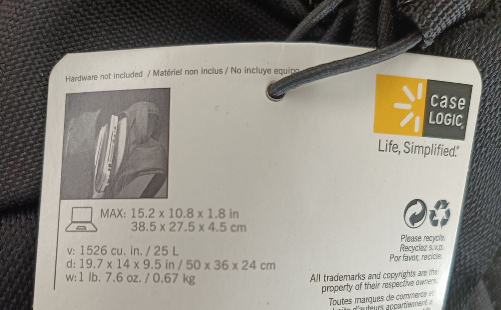 Mochila Case Logic para portátil 15-16"