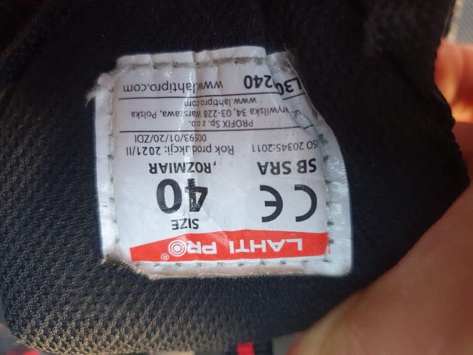 Buty robocze r. 40 Lahti Pro