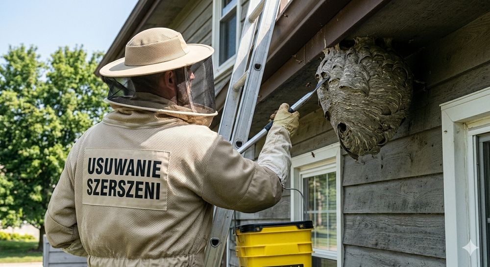 Usuwanie gniazd szerszeni i os.