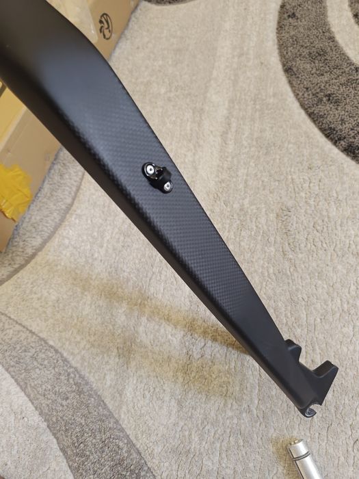 карбонова вилка МТБ MTB під конус 27.5 ригідна матова carbon 9x100